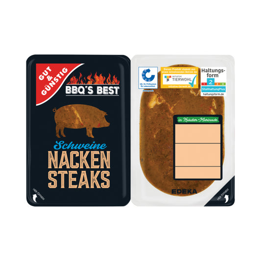 Gut&Günstig Nackensteak Kräuter 600g QS foodpipe Rostock [Lebensmittel-Lieferservice Rostock]