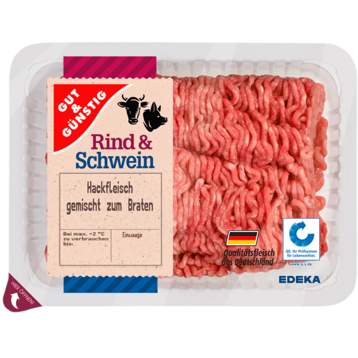 Gut&Günstig Puten Hackfleisch gewürzt 400g foodpipe [Lebensmittel-Lieferservice Rostock]