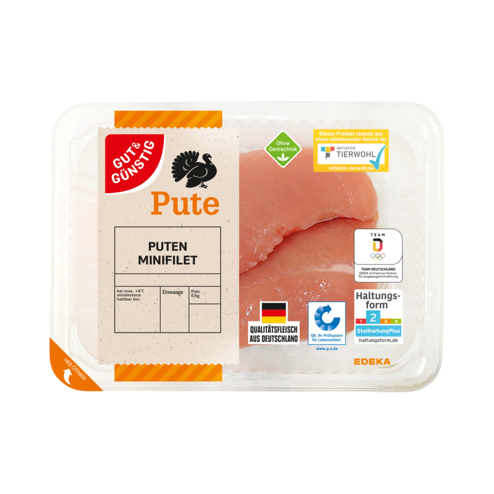 Gut&Günstig Puten Minifilet 400g foodpipe [Lebensmittel-Lieferservice Rostock]