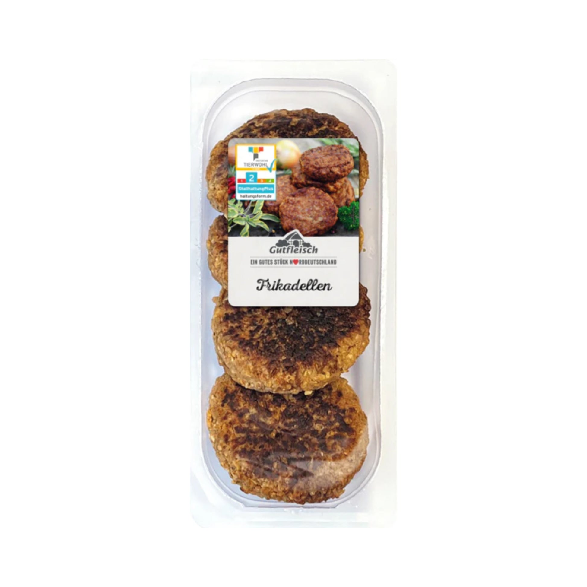 Gutfleisch Frikadellen gebraten 4x100g foodpipe [Lebensmittel-Lieferservice Rostock]