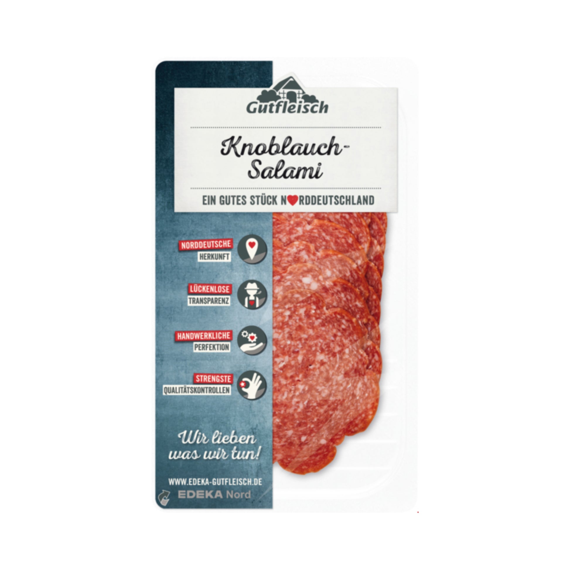 Gutfleisch Knoblauchsalami 80g foodpipe [Lebensmittel-Lieferservice Rostock]