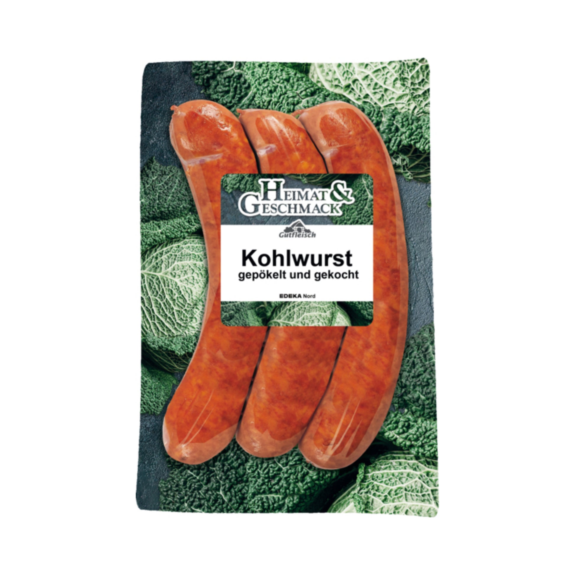 Gutfleisch Rauchenden Kohlwurst 3x100g foodpipe [Lebensmittel-Lieferservice Rostock]