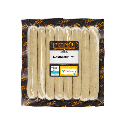 Gutfleisch Rostbratwurst 8ST 500g foodpipe [Lebensmittel-Lieferservice Rostock]