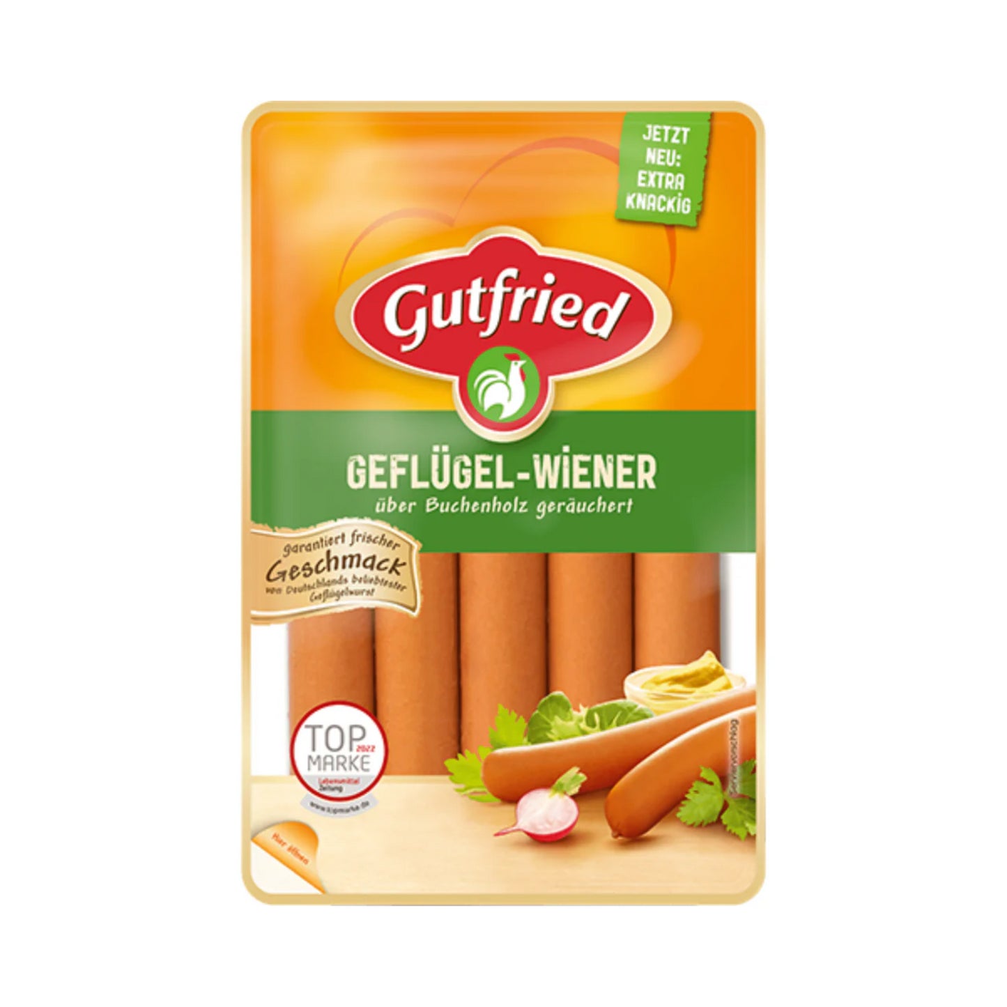 Gutfried Geflügel-Wiener 200g foodpipe [Lebensmittel-Lieferservice Rostock]