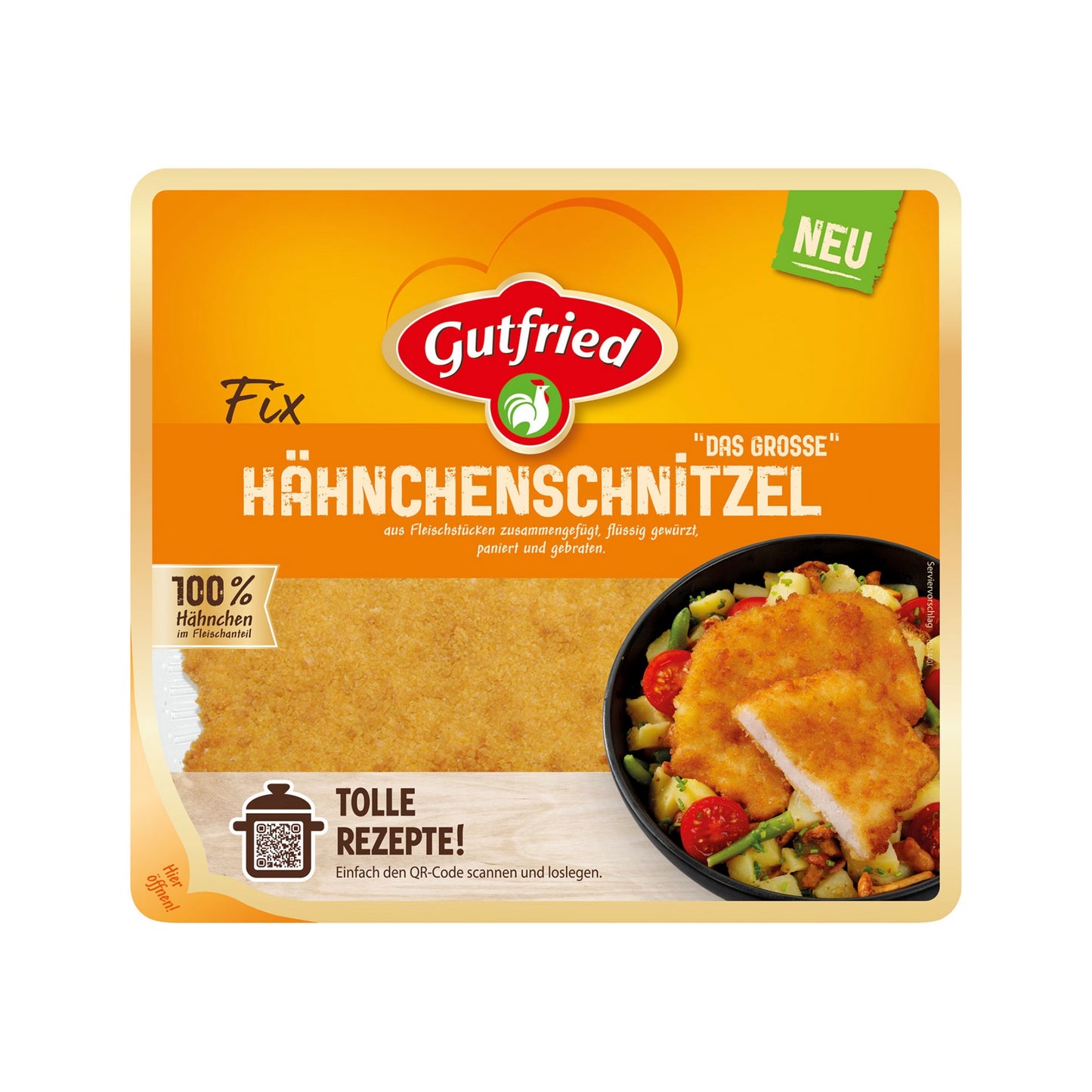 Gutfried Hähnchenschnitzel XXL 250g foodpipe Rostock [Lebensmittel-Lieferservice Rostock]