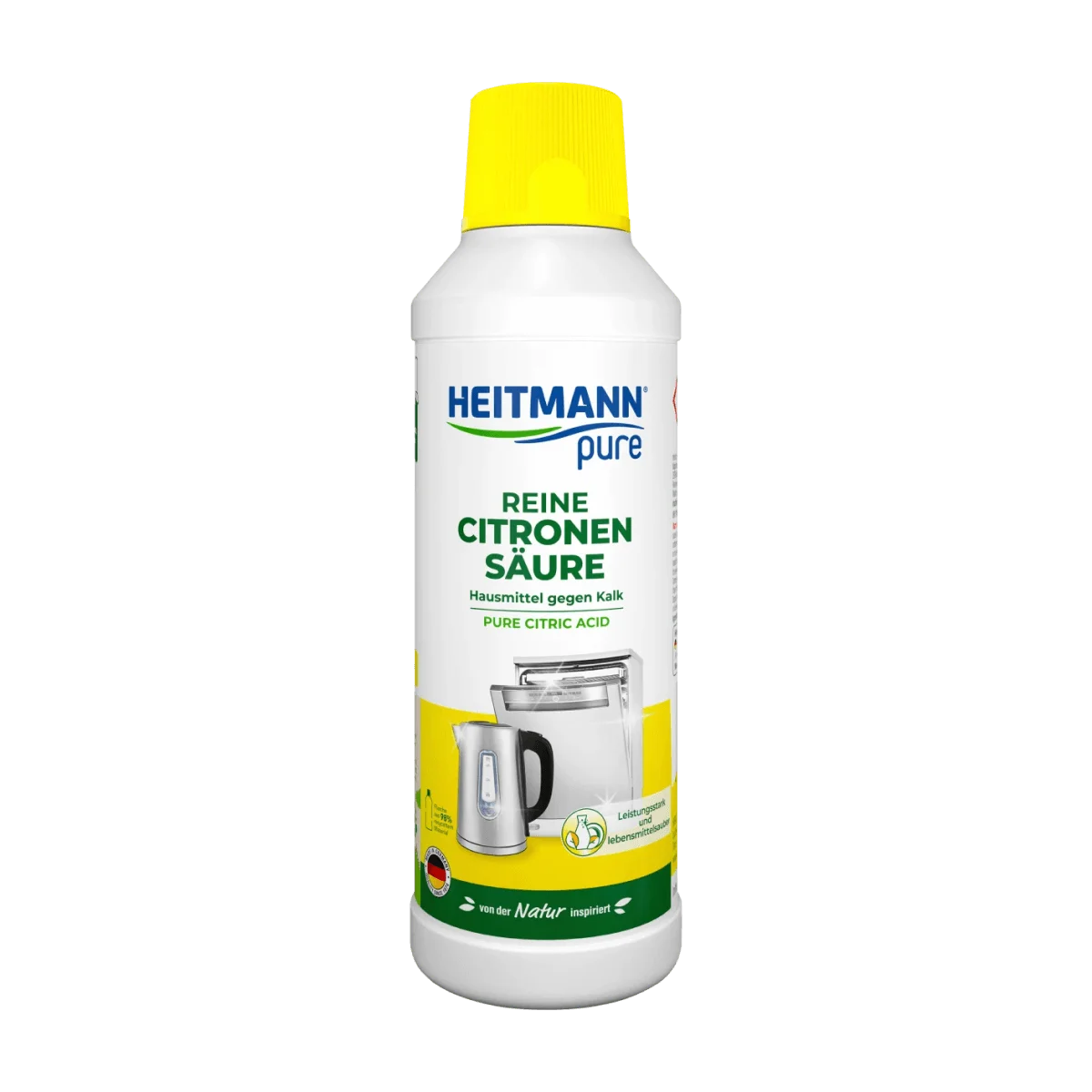 HEITMANN Pure Citronensäure rein flüssig 500ml foodpipe [Lebensmittel-Lieferservice Rostock]