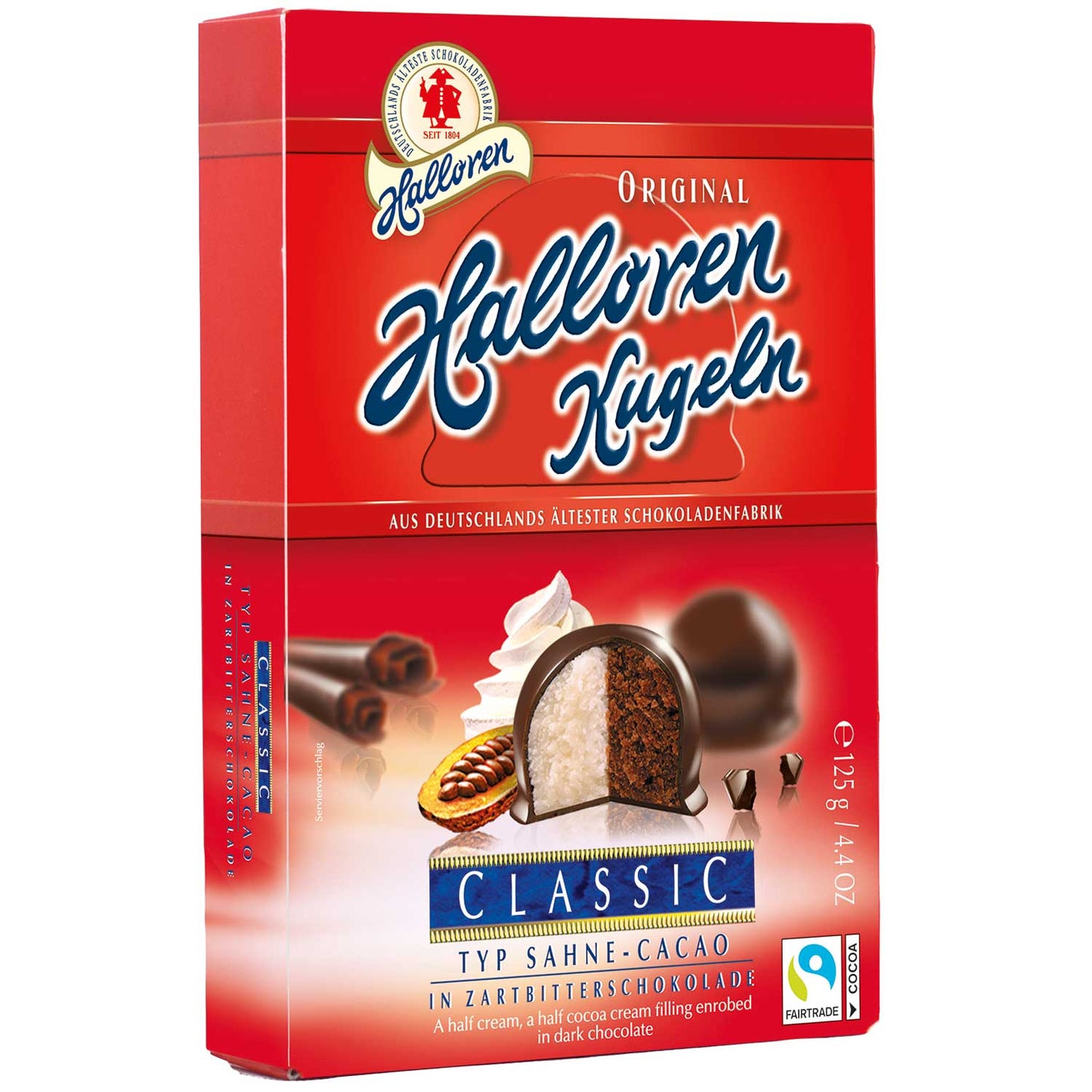 Halloren Kugeln Sahne-Cacao 125g foodpipe [Lebensmittel-Lieferservice Rostock]