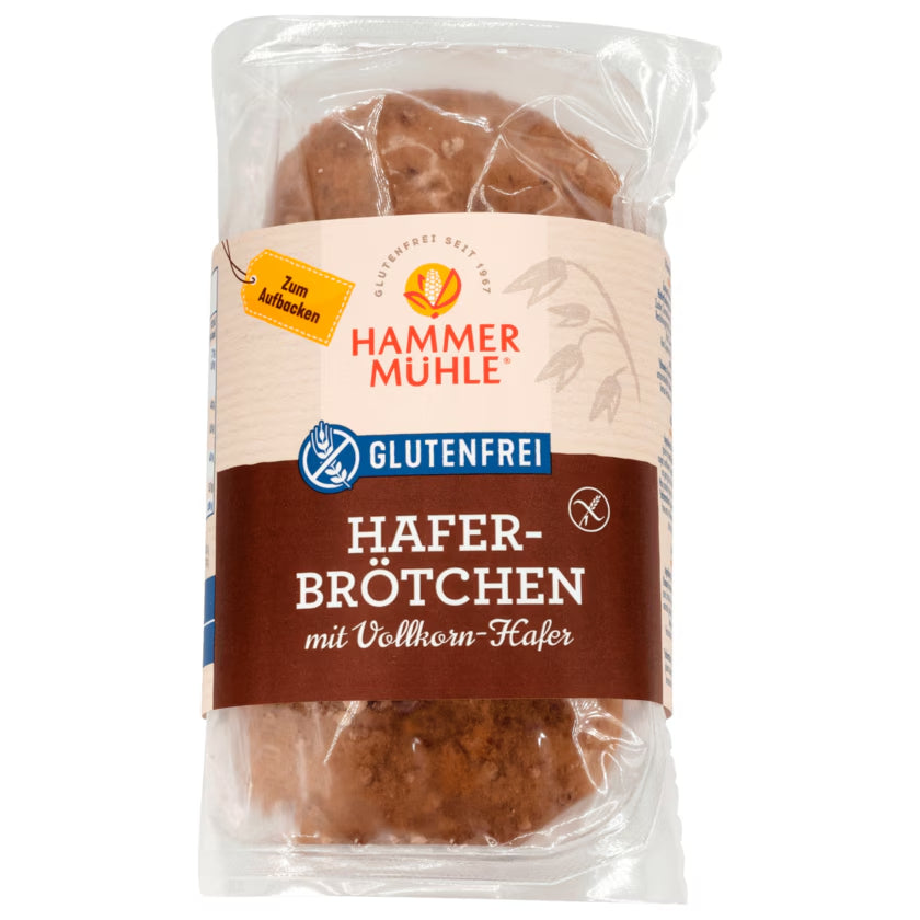 Hammermühle Haferbrötchen 2x85g foodpipe [Lebensmittel-Lieferservice Rostock]
