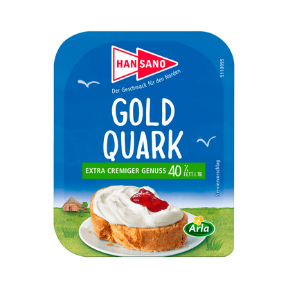 Hansano Gold Quark 40% 250g foodpipe [Lebensmittel-Lieferservice Rostock]