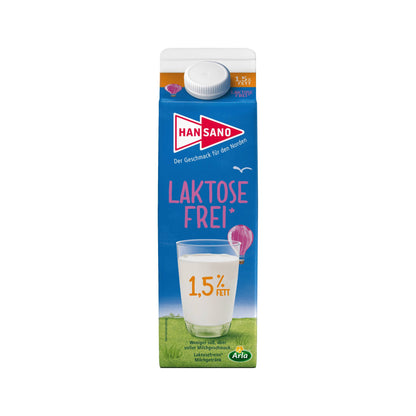 Hansano laktosefreie-Milch 1,5%1l foodpipe [Lebensmittel-Lieferservice Rostock]