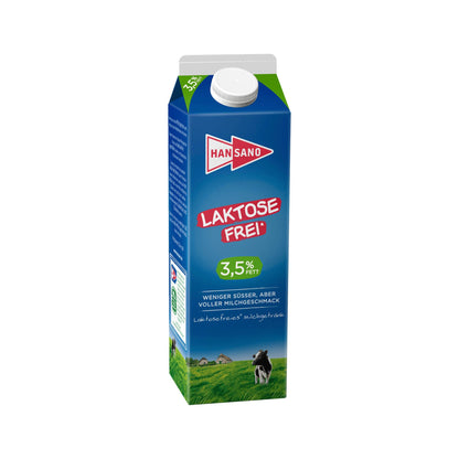 Hansano laktosefreie-Milch 3,5%1l foodpipe [Lebensmittel-Lieferservice Rostock]