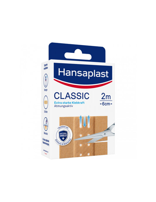 Hansaplast Classic Strips 2mx6cm 20ST foodpipe [Lebensmittel-Lieferservice Rostock]