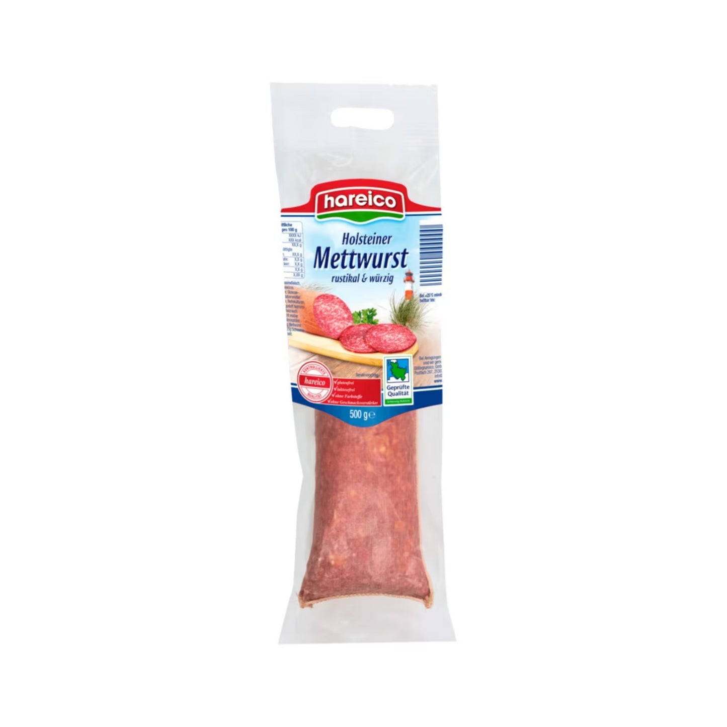 Hareico Holsteiner Mettwurst 500g foodpipe [Lebensmittel-Lieferservice Rostock]