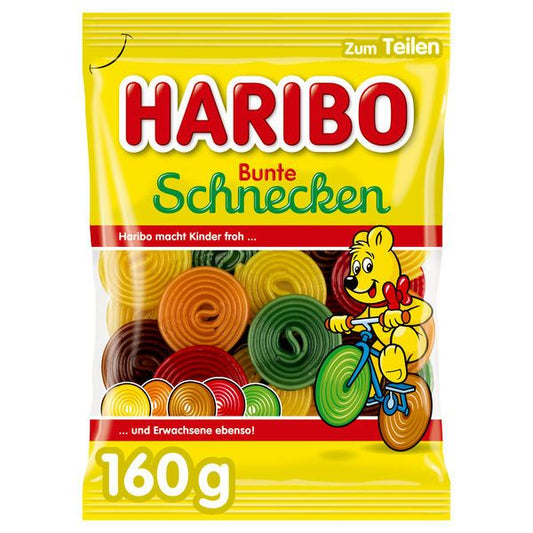 Haribo Bunte Schnecken 160g foodpipe [Lebensmittel-Lieferservice Rostock]
