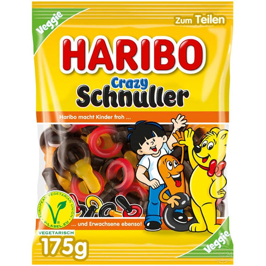 Haribo Crazy Schnuller 175g foodpipe [Lebensmittel-Lieferservice Rostock]