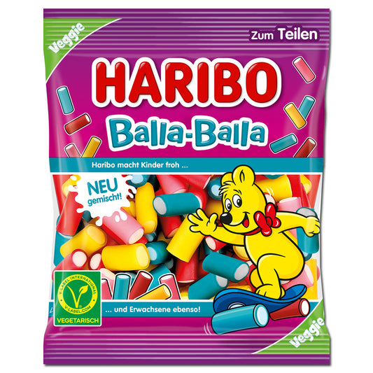 Haribo Fruchtgummi Fruchtgummi Konfekt Balla-Balla 160g foodpipe [Lebensmittel-Lieferservice Rostock]