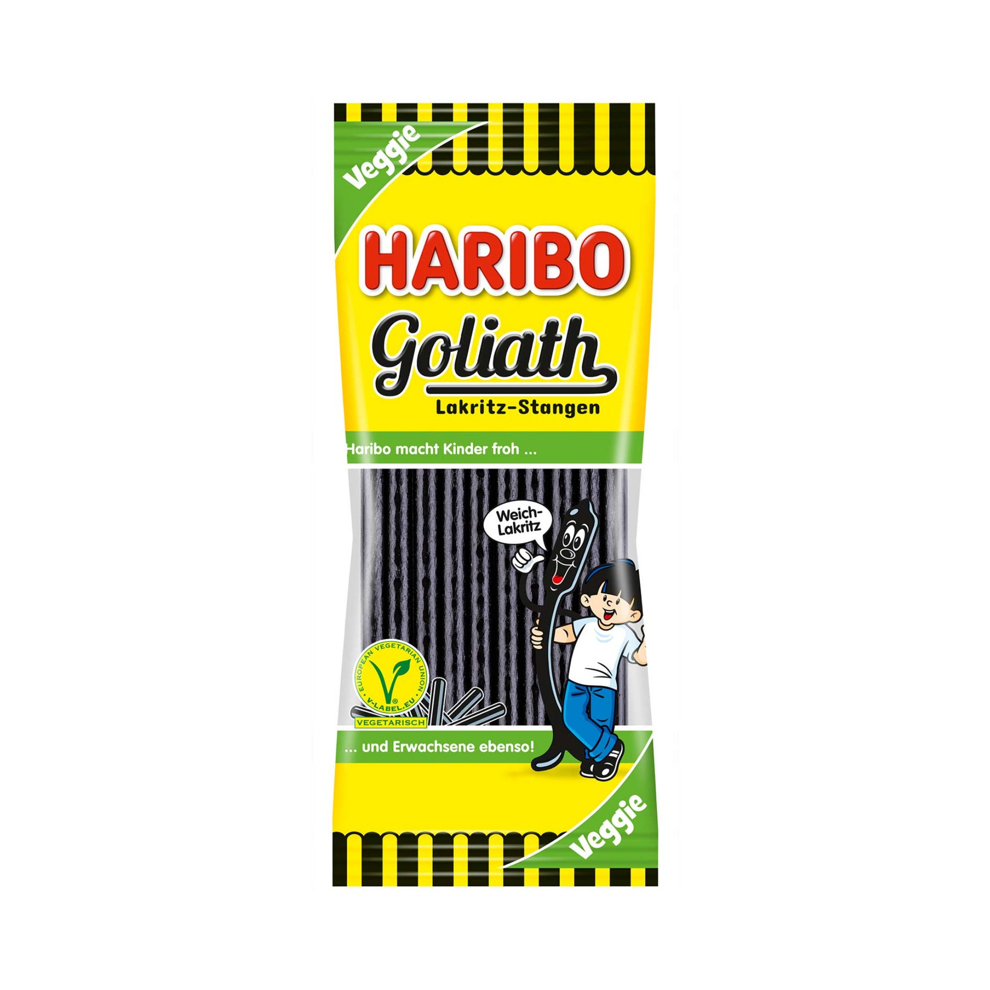 Haribo Goliath Lakritz Stangen 125g foodpipe [Lebensmittel-Lieferservice Rostock]