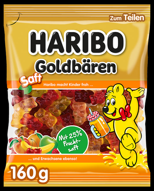 Haribo Saft Goldbären 160g foodpipe [Lebensmittel-Lieferservice Rostock]