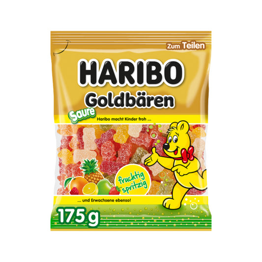 Haribo Saure Goldbären 175g foodpipe [Lebensmittel-Lieferservice Rostock]