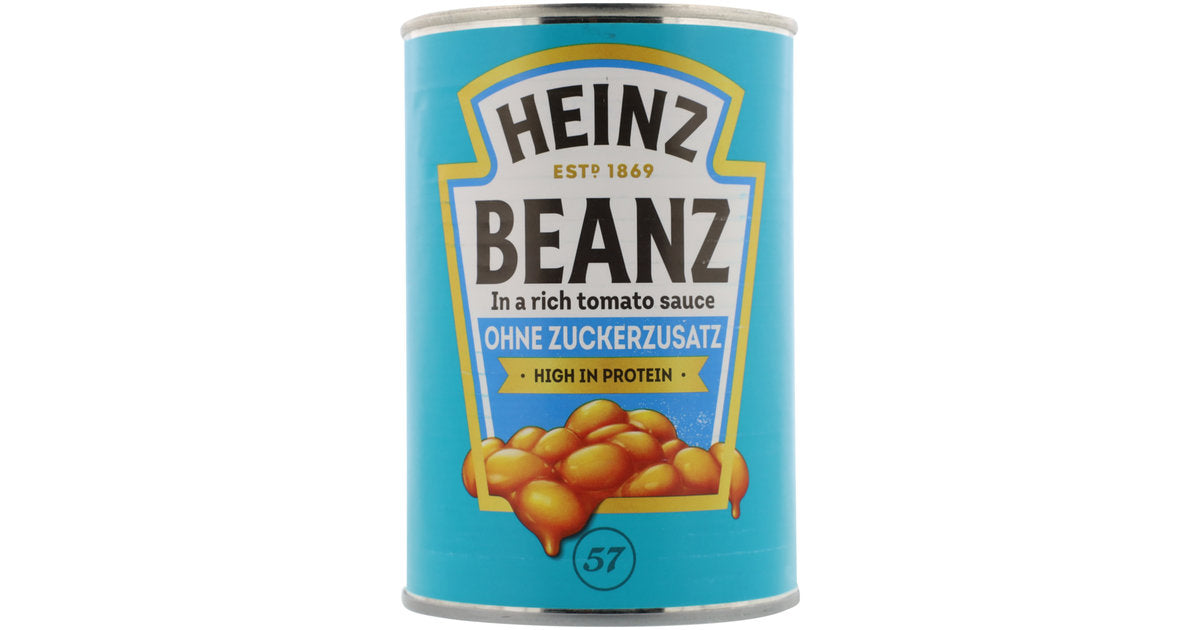 Heinz Beanz ohne Zuckerzusatz 415g foodpipe [Lebensmittel-Lieferservice Rostock]