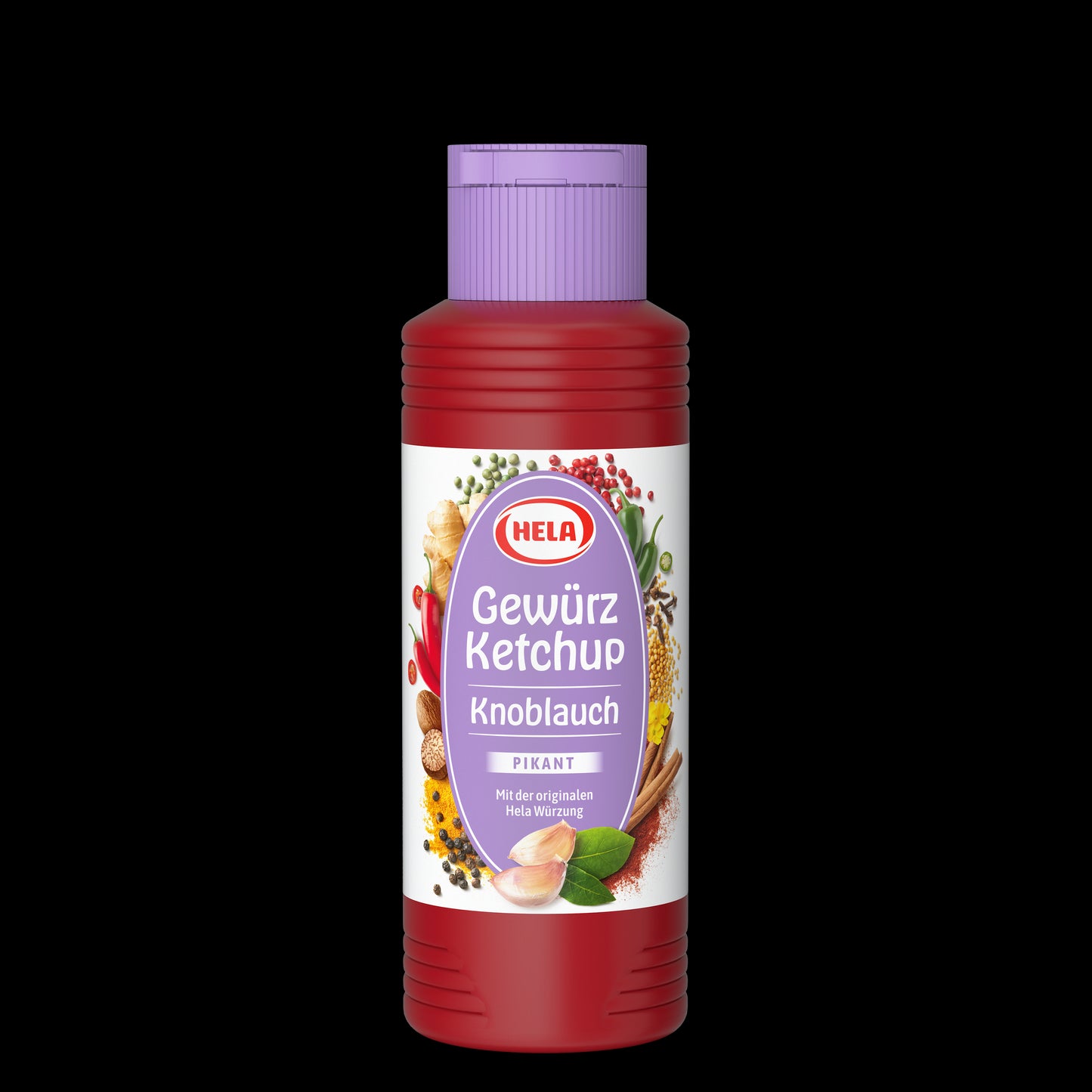 Hela Gewürz Ketchup Knoblauch pikant 300ml foodpipe [Lebensmittel-Lieferservice Rostock]