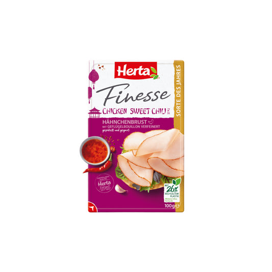 Herta Finesse Limited Edition Hähnchenbrust Sweet Chili Style 100g foodpipe [Lebensmittel-Lieferservice Rostock]