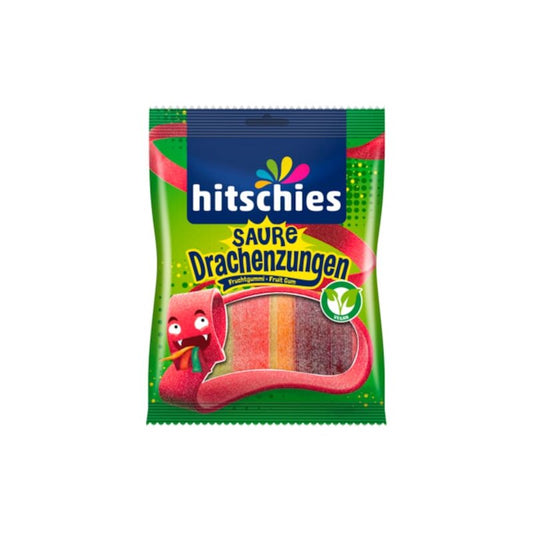 Hitschies Bunte Drachenzungen sauer 125g foodpipe [Lebensmittel-Lieferservice Rostock]