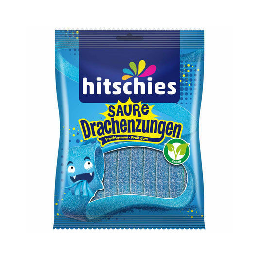 Hitschies Saure Drachenzungen blau 125g foodpipe [Lebensmittel-Lieferservice Rostock]