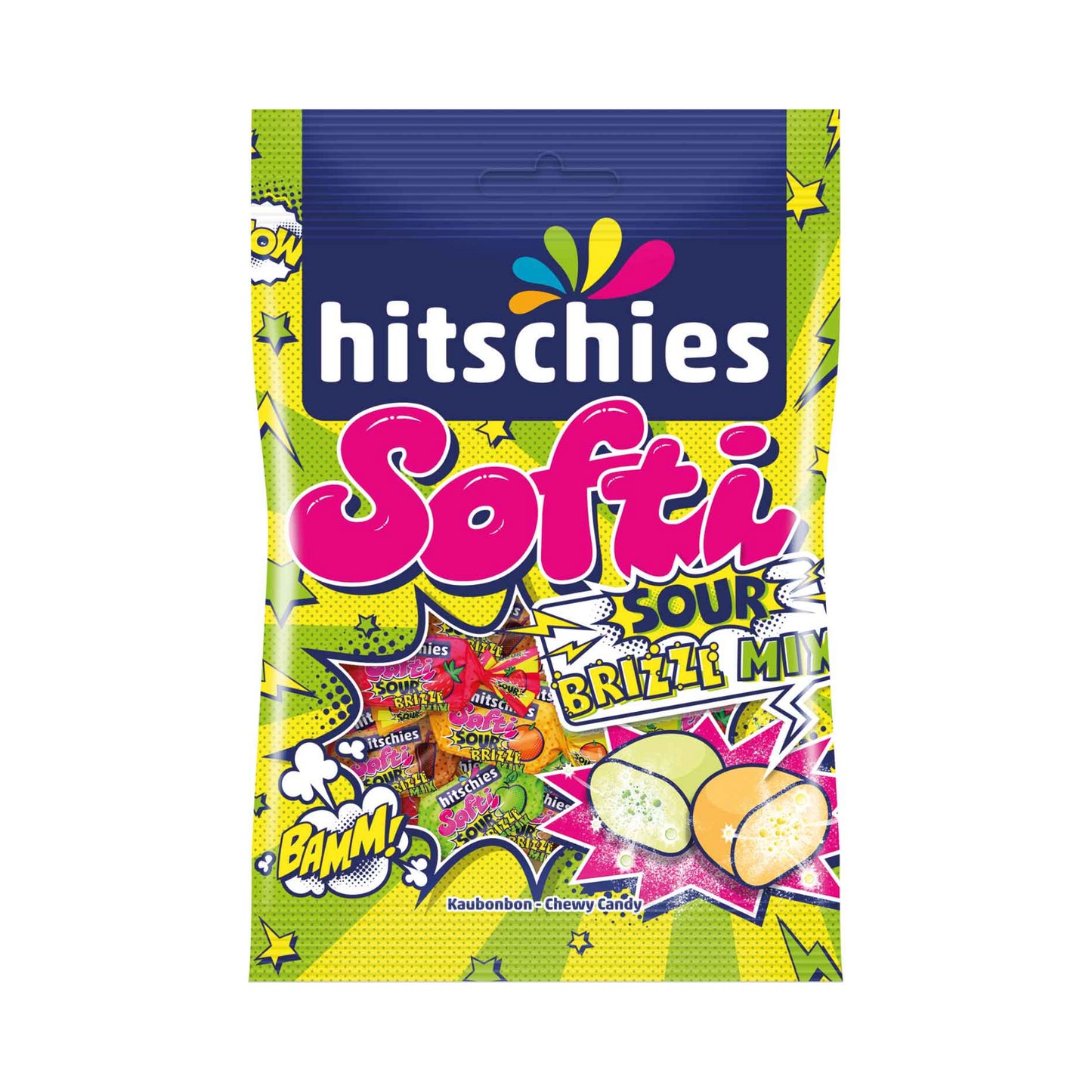 Hitschies Softi sour brizzl Mix 90g foodpipe [Lebensmittel-Lieferservice Rostock]