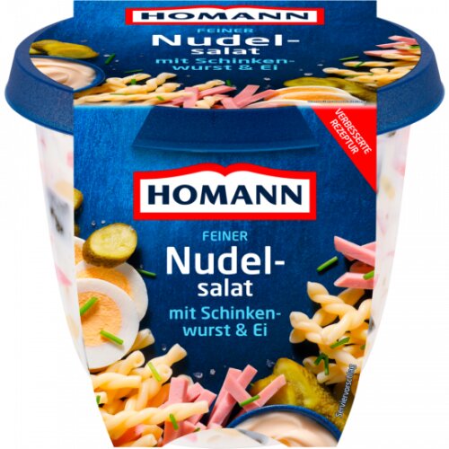 Homann Nudelsalat mit Schinken und Ei 400g foodpipe [Lebensmittel-Lieferservice Rostock]