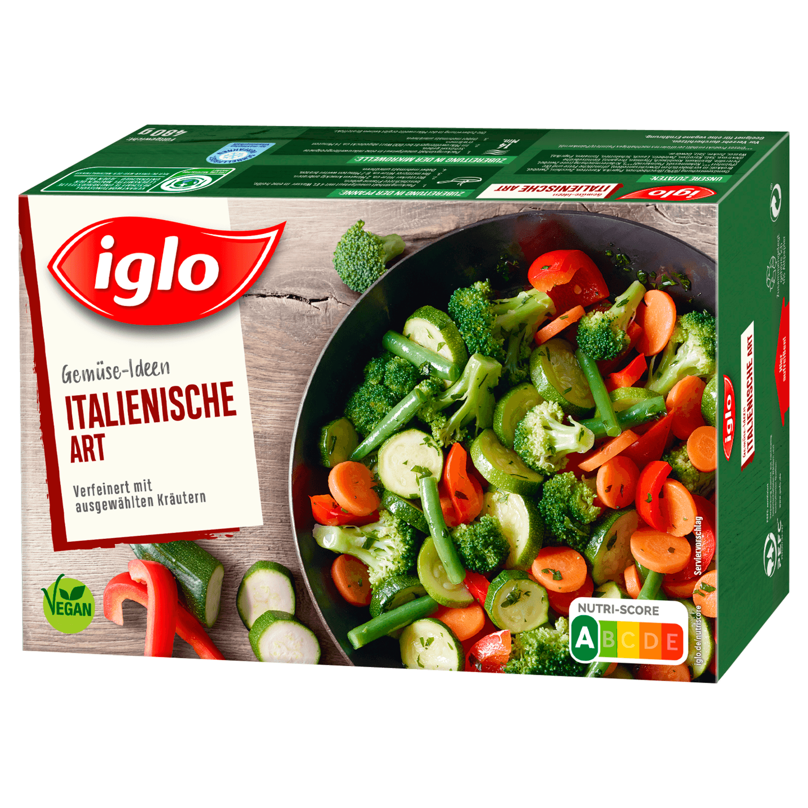 Iglo Gemüse Ideen Italienisch 480g foodpipe [Lebensmittel-Lieferservice Rostock]