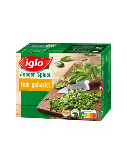 Iglo Junger Spinat 500g foodpipe [Lebensmittel-Lieferservice Rostock]