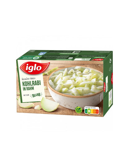 Iglo Rahm Gemüse Kohlrabi 500g foodpipe [Lebensmittel-Lieferservice Rostock]
