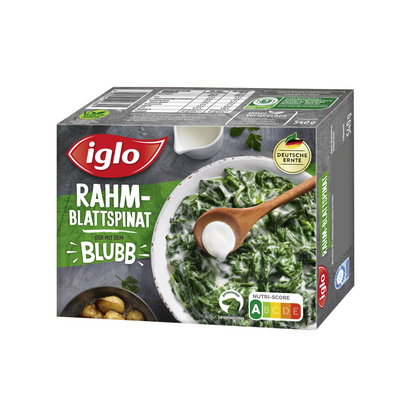 Iglo Rahmblattspinat 540g foodpipe [Lebensmittel-Lieferservice Rostock]