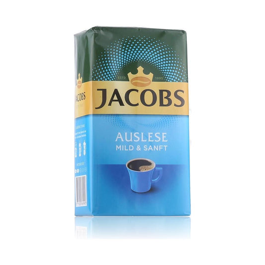 Jacobs Auslese Kaffee gemahlen mild&sanft 500g foodpipe [Lebensmittel-Lieferservice Rostock]