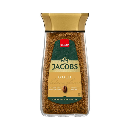 Jacobs Gold löslicher Kaffee 200g foodpipe [Lebensmittel-Lieferservice Rostock]