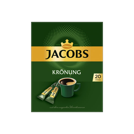 Jacobs Krönung Löslicher Kaffee Sticks 20ST 36g foodpipe [Lebensmittel-Lieferservice Rostock]