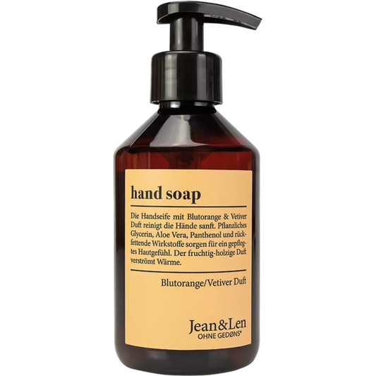 Jean&Len Philosophie Handsoap Blutorange/Vetiver 250ml foodpipe [Lebensmittel-Lieferservice Rostock]