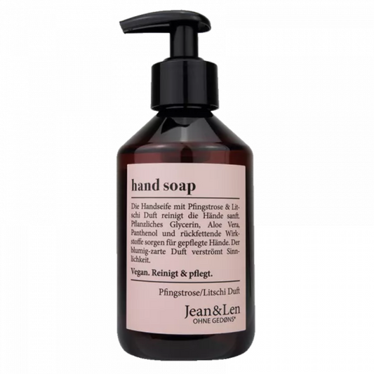 Jean&Len Philosophie Handsoap Pfingstrose/Litschi 250ml foodpipe [Lebensmittel-Lieferservice Rostock]