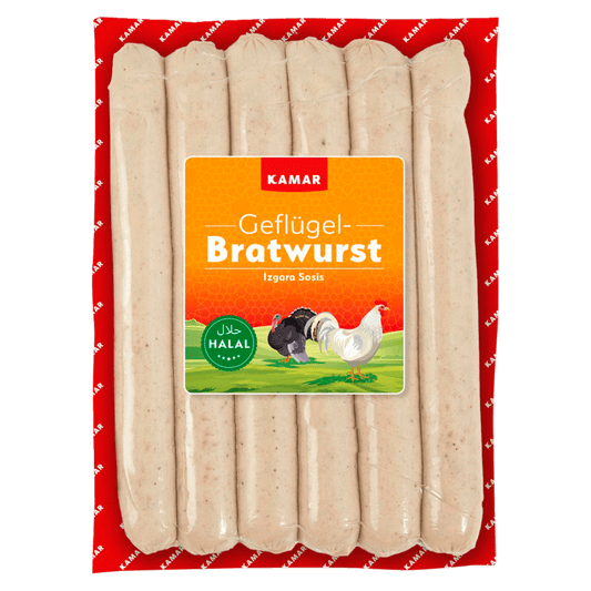 Kamar Geflügelbratwurst 500g foodpipe [Lebensmittel-Lieferservice Rostock]