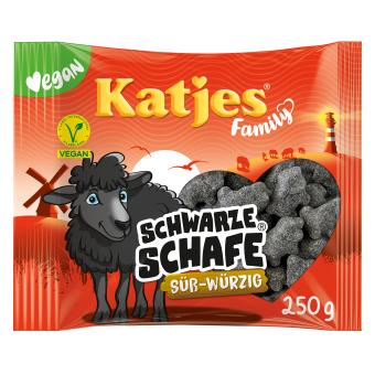 Katjes Family schwarze Schafe süß 250g foodpipe [Lebensmittel-Lieferservice Rostock]