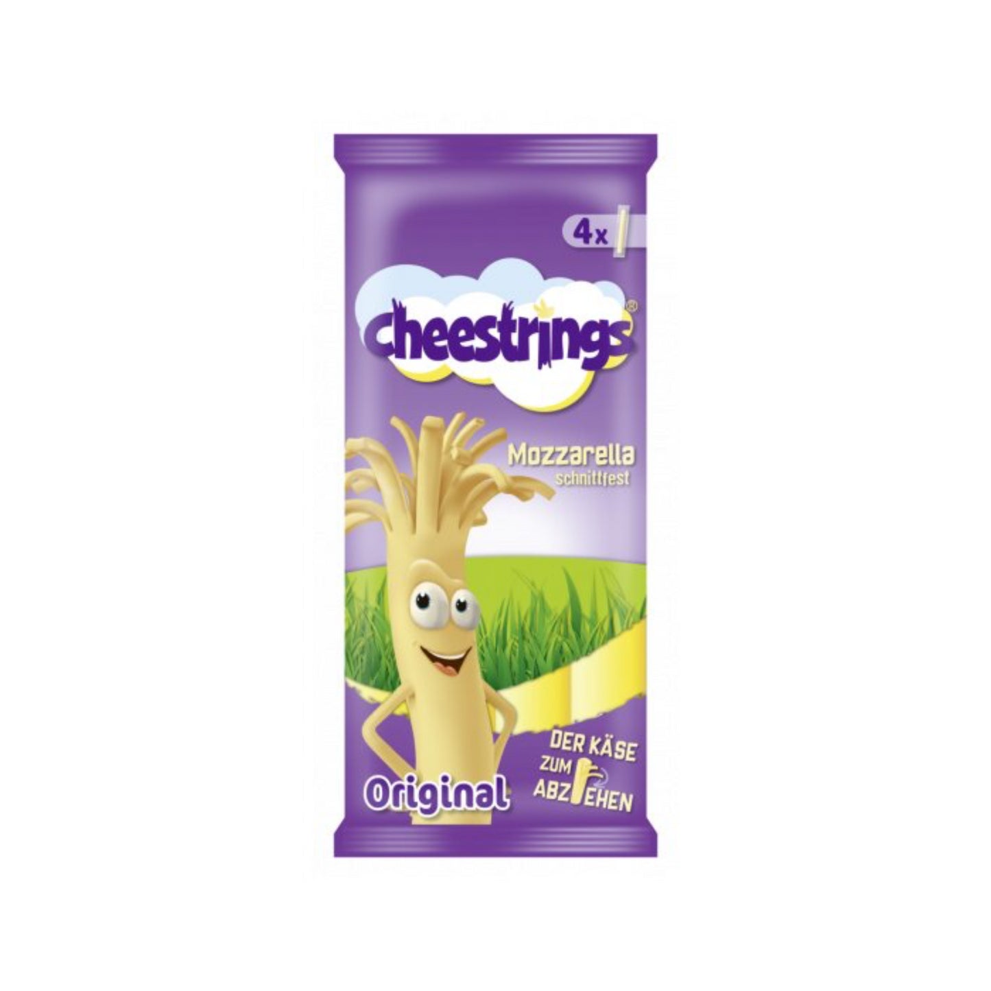 Kerry Cheestrings milde Käsestangen 40% Fettstufe 4x20g foodpipe [Lebensmittel-Lieferservice Rostock]