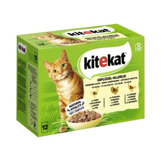 Kitekat Geflügel Allerlei in Gelee 12x85g foodpipe Rostock [Lebensmittel-Lieferservice Rostock]