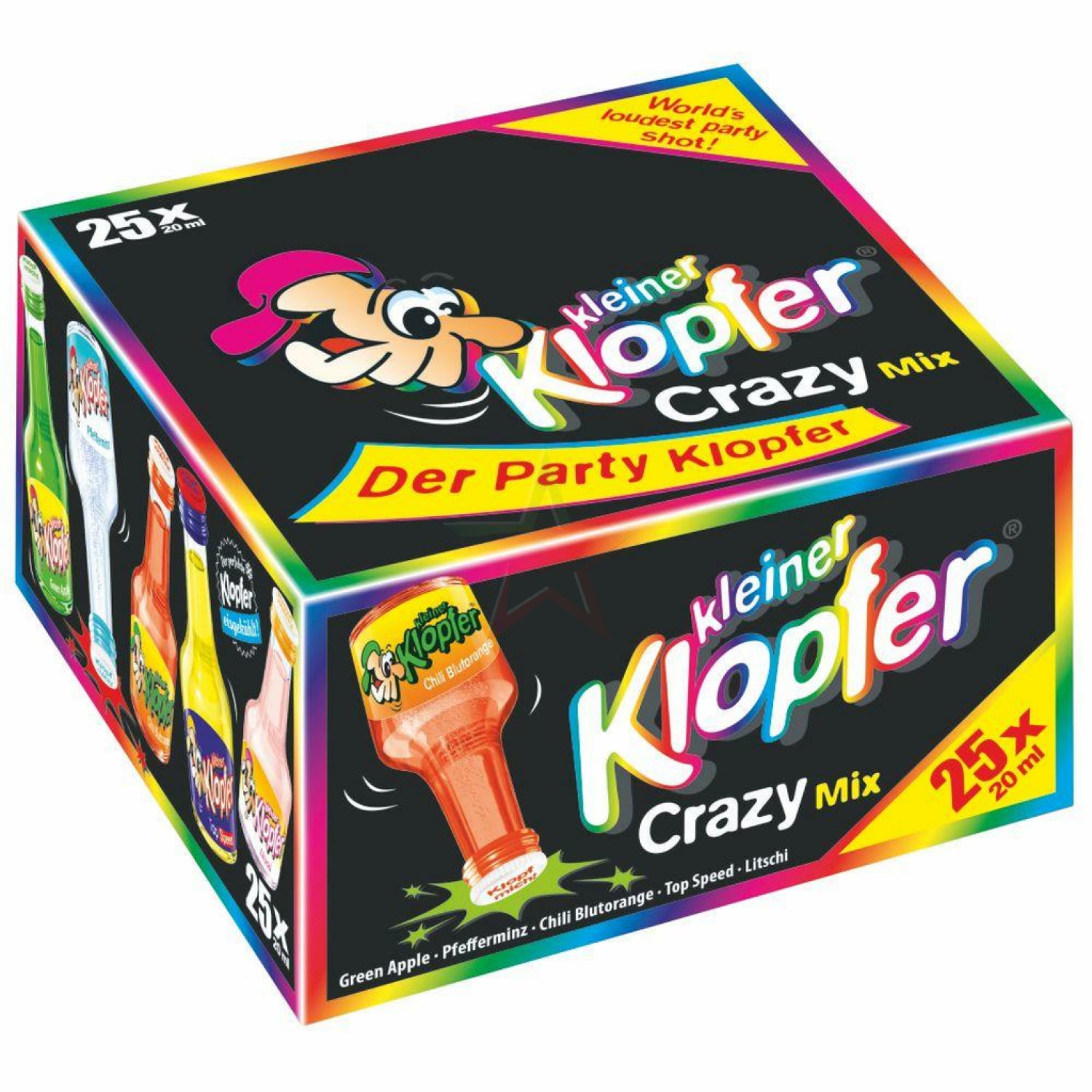 Kleiner Klopfer Crazy Mix 15-16% 5-fach 25x0,02l foodpipe [Lebensmittel-Lieferservice Rostock]
