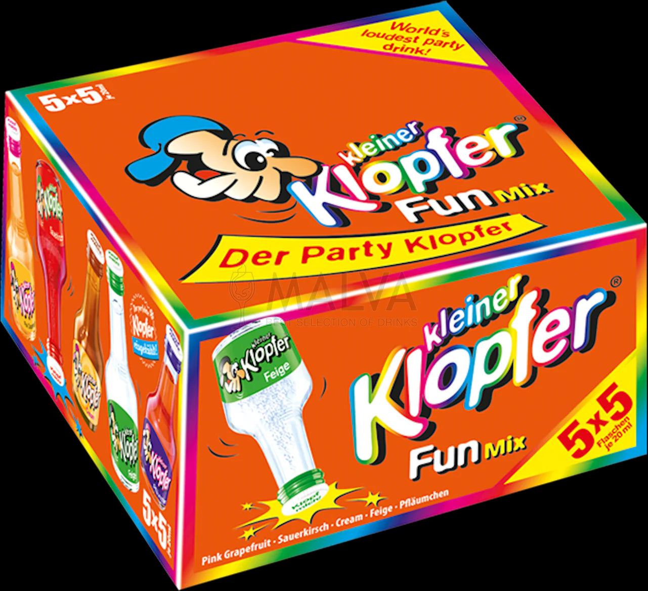 Kleiner Klopfer Fun Mix 15-17% 5-fach 25x0,02l foodpipe [Lebensmittel-Lieferservice Rostock]