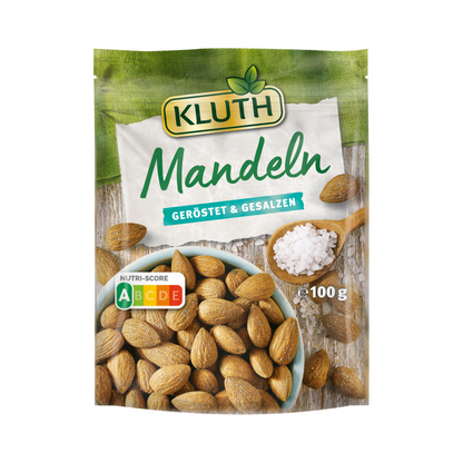 Kluth Mandeln geröstet und gesalzen 100g foodpipe [Lebensmittel-Lieferservice Rostock]