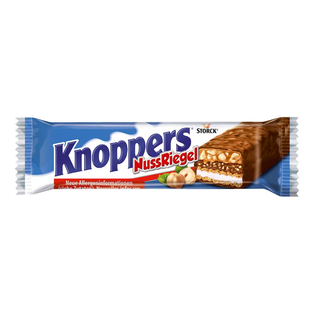 Knoppers Nussriegel 5ST 200g foodpipe [Lebensmittel-Lieferservice Rostock]