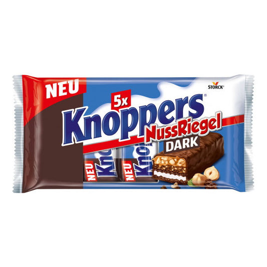 Knoppers Nussriegel Dark 5ST 200g foodpipe [Lebensmittel-Lieferservice Rostock]