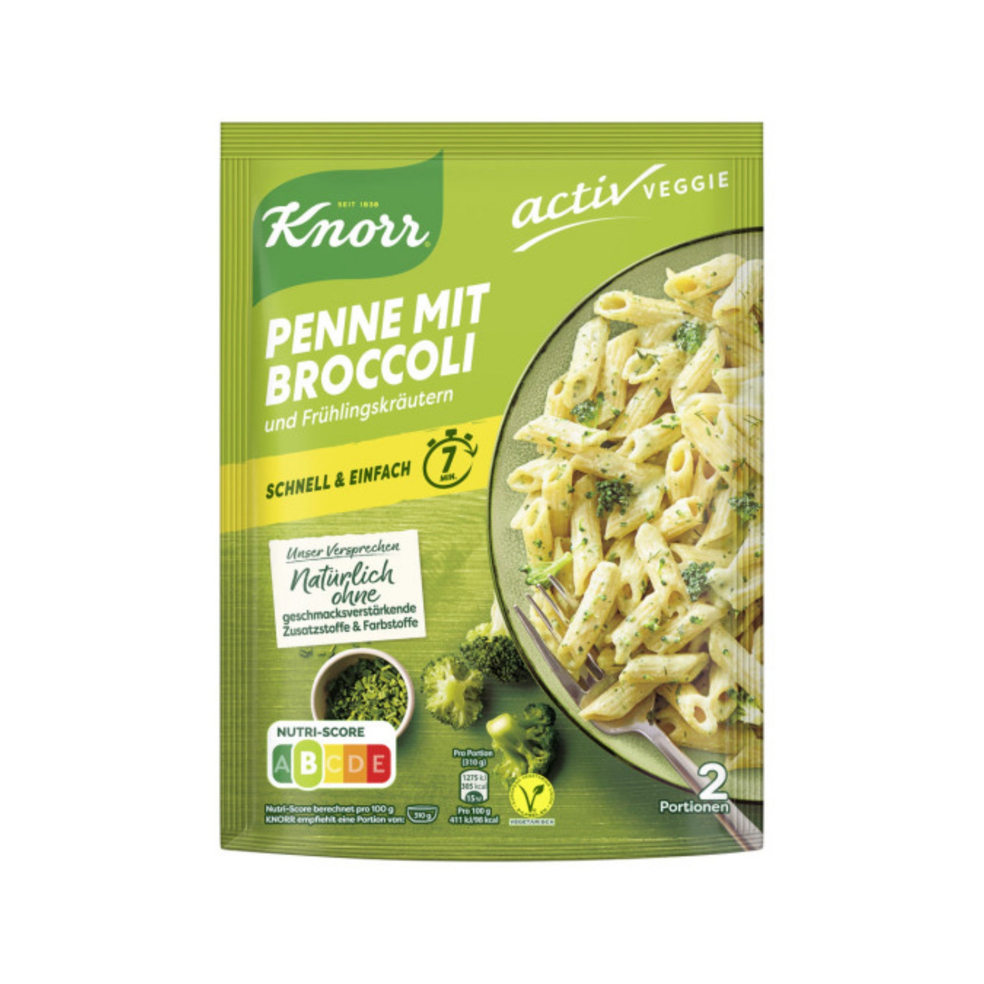 Knorr Activ Veggie Penne mit Broccoli 146g foodpipe [Lebensmittel-Lieferservice Rostock]