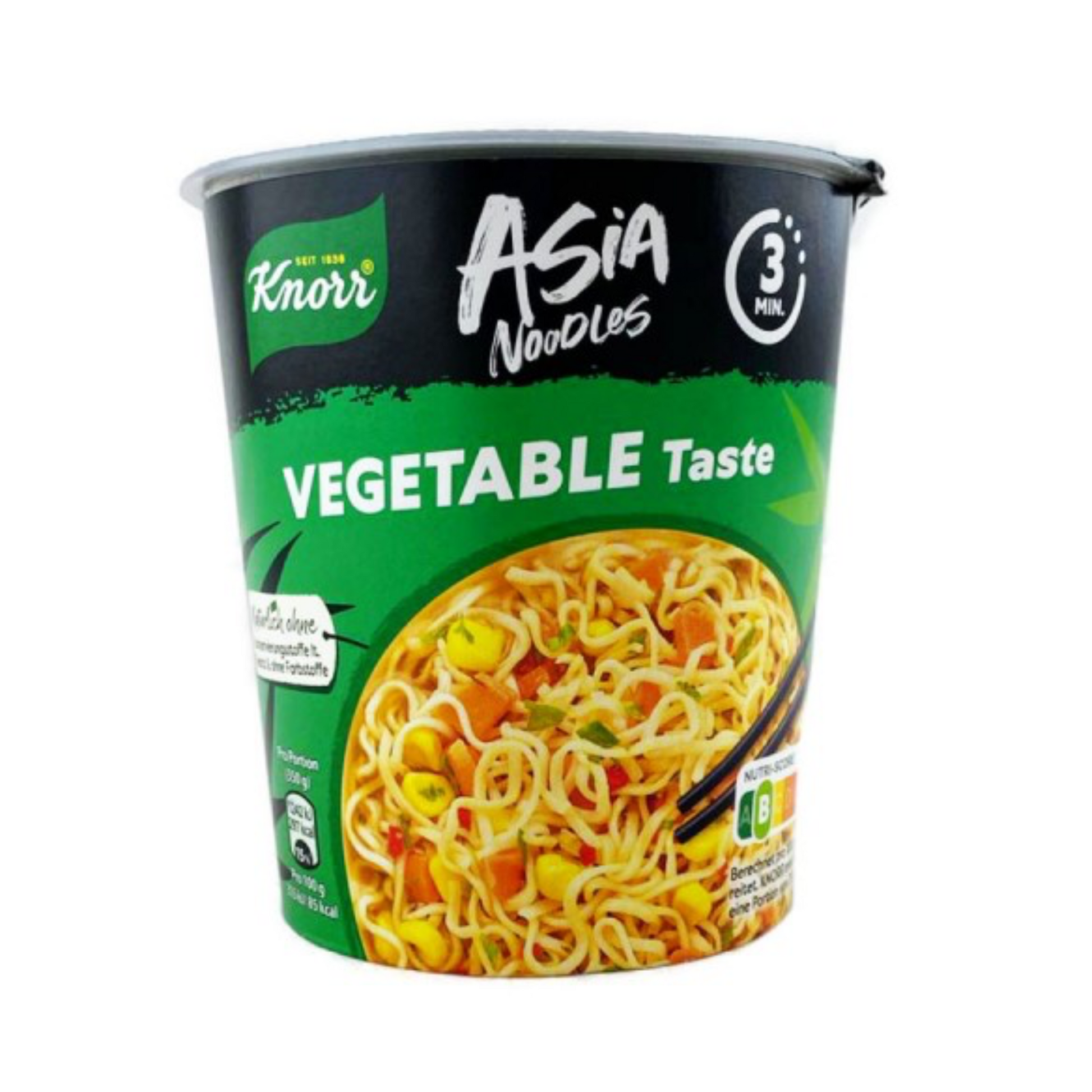 Knorr Asia Noodles Vegetable Taste Becher 65g foodpipe [Lebensmittel-Lieferservice Rostock]